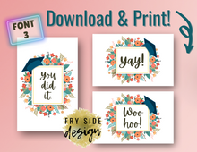 Load image into Gallery viewer, Congrats Grad (set of 3) | Printable Graduation Cards | Congrats Grad Card Printable | Printable Congratulations Graduation Card