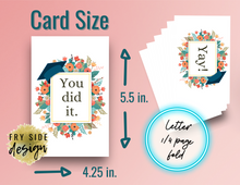 Load image into Gallery viewer, Congrats Grad (set of 3) | Printable Graduation Cards | Congrats Grad Card Printable | Printable Congratulations Graduation Card