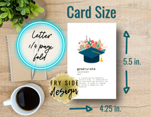 Load image into Gallery viewer, Graduate Definition | Printable Graduation Cards | Congrats Grad Card Printable | Printable Congratulations Graduation Card