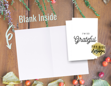 Load image into Gallery viewer, I'm So Grateful (set of 2) | Printable Thank You Card | Thank You Cards For Business | Thank You Notes | Downloadable File