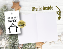 Load image into Gallery viewer, Joy to the World | Christmas Card | Printable Holiday Card | Printable Christmas Card