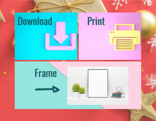 Load image into Gallery viewer, Merry & Bright | Printable Wall Decor | Printable Wall Art | DIY Wall Art