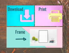 Load image into Gallery viewer, Thankful Grateful Blessed (set of 3) | Printable Wall Decor | Printable Wall Art | DIY Wall Art