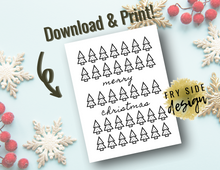 Load image into Gallery viewer, Merry Christmas - Christmas Trees | Printable Wall Decor | Printable Wall Art | DIY Wall Art