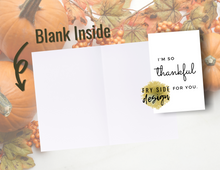 Load image into Gallery viewer, I'm So Thankful For You | Printable Thank You Card | Thank You Cards For Business | Thank You Notes | Downloadable File