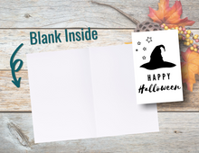 Load image into Gallery viewer, Happy Halloween - Witch Hat | Printable Halloween Card | Happy Halloween Card | Halloween Card to Make | Downloadable Card