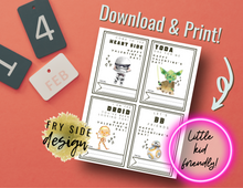 Load image into Gallery viewer, Printable Space Valentines | Printable Valentines | Printable Valentine Cards | Star | Wars