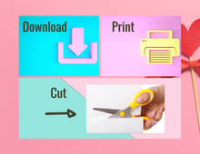 Load image into Gallery viewer, Printable Cupcake Valentines | Printable Valentines | Printable Valentine Cards | Valentine's Day