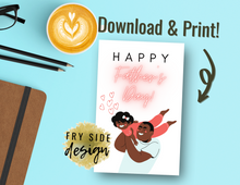 Load image into Gallery viewer, Happy Father's Day | Printable Father's Day Card | Happy Father's Day Card | Father's Day from Daughter