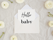 Load image into Gallery viewer, Hello Baby | Printable Baby Shower Card | Cards For Baby