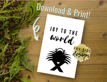 Load image into Gallery viewer, Joy to the World | Christmas Card | Printable Holiday Card | Printable Christmas Card
