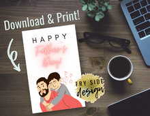 Load image into Gallery viewer, Happy Father's Day | Printable Father's Day Card | Happy Father's Day Card | Father's Day from Son