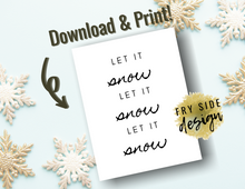 Load image into Gallery viewer, Let It Snow | Printable Wall Decor | Printable Wall Art | DIY Wall Art