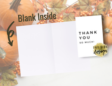 Load image into Gallery viewer, Thank You So Much | Printable Thank You Card | Thank You Cards For Business | Thank You Notes | Downloadable File