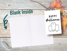 Load image into Gallery viewer, Happy Halloween - Ghosts | Printable Halloween Card | Happy Halloween Card | Halloween Card to Make | Downloadable Card
