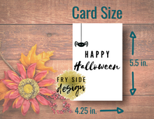 Load image into Gallery viewer, Happy Halloween - Spider | Printable Halloween Card | Happy Halloween Card | Halloween Card to Make | Downloadable Card