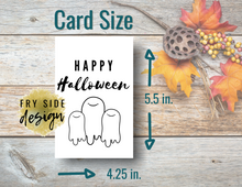 Load image into Gallery viewer, Happy Halloween - Ghosts | Printable Halloween Card | Happy Halloween Card | Halloween Card to Make | Downloadable Card