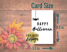 Load image into Gallery viewer, Happy Halloween - Spider | Printable Halloween Card | Happy Halloween Card | Halloween Card to Make | Downloadable Card