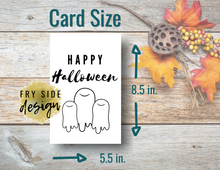 Load image into Gallery viewer, Happy Halloween - Ghosts | Printable Halloween Card | Happy Halloween Card | Halloween Card to Make | Downloadable Card