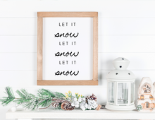 Load image into Gallery viewer, Let It Snow | Printable Wall Decor | Printable Wall Art | DIY Wall Art