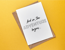 Load image into Gallery viewer, And So the Adventure Begins | Printable Baby Shower Card | Cards For Baby