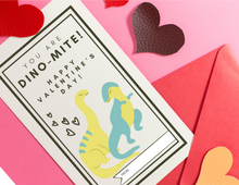 Load image into Gallery viewer, Printable Dinosaur Valentines | Printable Valentines | Printable Valentine Cards | Valentine's Day
