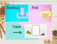 Load image into Gallery viewer, Good Tidings of Comfort & Joy | Printable Wall Decor | Printable Wall Art | DIY Wall Art