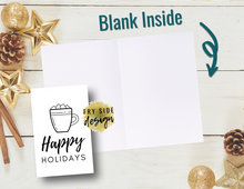 Load image into Gallery viewer, Happy Holidays - Cup of Cocoa | Holiday Card | Printable Holiday Card | Printable Christmas Card