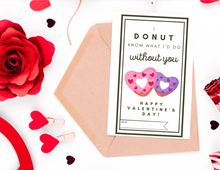 Load image into Gallery viewer, Printable Donut Valentines | Printable Valentines | Printable Valentine Cards | Valentine's Day