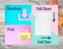 Load image into Gallery viewer, Happy Halloween - Ghosts | Printable Halloween Card | Happy Halloween Card | Halloween Card to Make | Downloadable Card