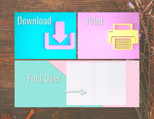 Load image into Gallery viewer, Happy Halloween - Cauldron | Printable Halloween Card | Happy Halloween Card | Halloween Card to Make | Downloadable Card