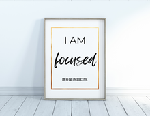 Load image into Gallery viewer, I am... Affirmations (set of 6) | Printable Wall Decor | Printable Wall Art | Office Wall Decor
