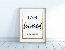 Load image into Gallery viewer, I am... Affirmations (set of 6) | Printable Wall Decor | Printable Wall Art | Office Wall Decor