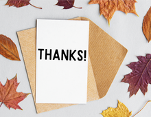 Load image into Gallery viewer, Thanks | Printable Thank You Card | Thank You Cards For Business | Thank You Notes | Downloadable File