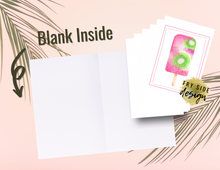 Load image into Gallery viewer, Popsicle Note Cards - Set of 6 | Printable Note Cards | Blank Note Cards | Easy Note Cards