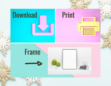 Load image into Gallery viewer, Let It Snow | Printable Wall Decor | Printable Wall Art | DIY Wall Art