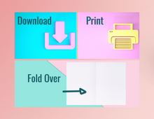 Load image into Gallery viewer, Happy Father's Day Dad | Printable Father's Day Card | Happy Father's Day Card