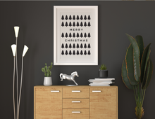 Load image into Gallery viewer, Merry Christmas - Christmas Trees | Printable Wall Decor | Printable Wall Art | DIY Wall Art