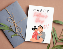 Load image into Gallery viewer, Happy Father's Day | Printable Father's Day Card | Happy Father's Day Card | Father's Day from Daughter