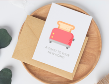 Load image into Gallery viewer, A Toast to Your New Home | Printable Housewarming Card | Cards For A New Home | New Home Congratulations Card