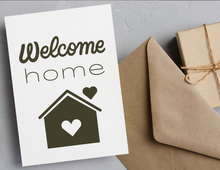 Load image into Gallery viewer, Welcome Home | Printable Housewarming Card | Cards For A New Home | New Home Congratulations Card