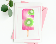Load image into Gallery viewer, Popsicle Note Cards - Set of 6 | Printable Note Cards | Blank Note Cards | Easy Note Cards