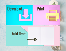 Load image into Gallery viewer, I Love You a Latke | Happy Hanukkah Card | Printable Hanukkah Card | Menorah | Chanukah