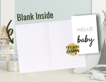 Load image into Gallery viewer, Hello Baby | Printable Baby Shower Card | Cards For Baby