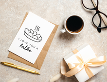 Load image into Gallery viewer, I Love You a Latke | Happy Hanukkah Card | Printable Hanukkah Card | Menorah | Chanukah