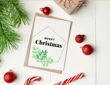 Load image into Gallery viewer, Merry Christmas | Christmas Card | Printable Holiday Card | Printable Christmas Card