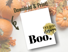 Load image into Gallery viewer, Boo | Printable Wall Decor | Printable Wall Art | DIY Wall Art