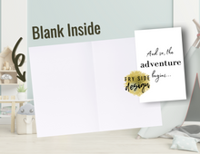 Load image into Gallery viewer, And So the Adventure Begins | Printable Baby Shower Card | Cards For Baby