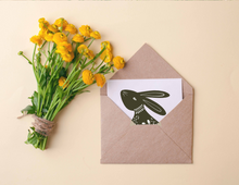 Load image into Gallery viewer, Bunny Silhouettes Set of 5 Cards - Small