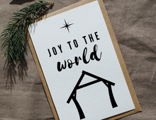Load image into Gallery viewer, Joy to the World | Christmas Card | Printable Holiday Card | Printable Christmas Card